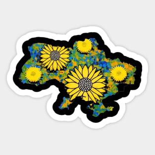 Map of Ukraine Sticker